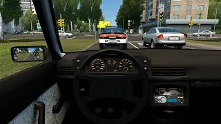 Audi 80 B2 - City Car Driving [Steering Wheel Game Play] screenshot 2