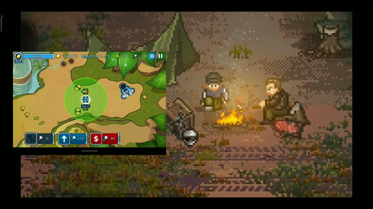 Tiny defense|hard mode level 1-1,2,3,4