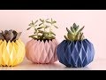 How to make a flower vase out of paper  diy origami vase