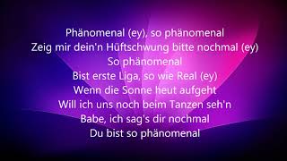 Phänomenal    Pietro Lombardi   LYRICS