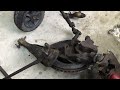 XE Falcon Police car project front suspension and steering rack removal