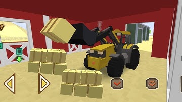 Storage hay bales to feed the animals in the winter - Blocky Farming and Racing Simulator | farm sim