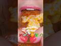 ASMR Satisfying Eating Emoji Foods  #asmr #emojifoods #satisfyinglips