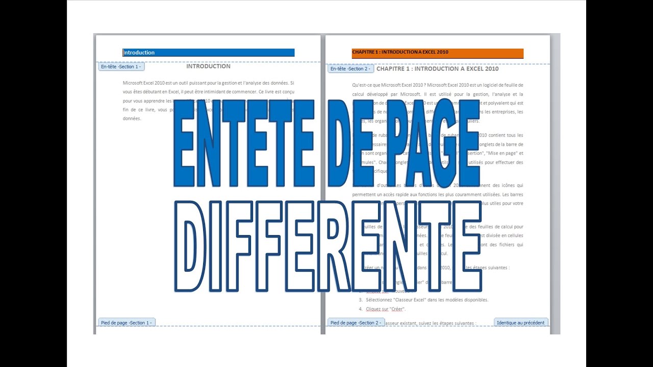 Mettre Entete Différente Page De Garde Libreoffice Comment insérer les entêtes de page différentes dans le même document