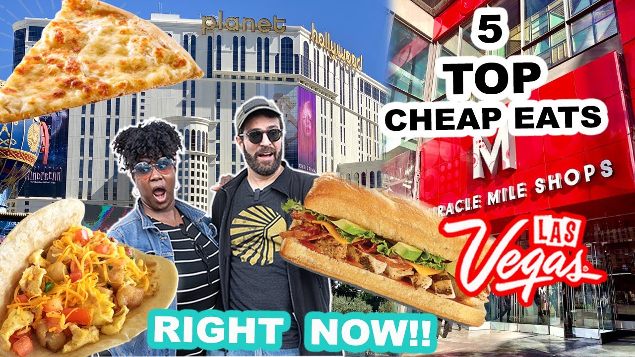 5 BEST CHEAP EATS on the Las Vegas Strip at the Miracle Mile Shops