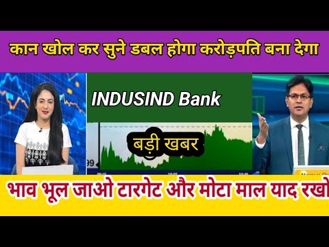 indusind bank share latest news today ! indusind bank ! indusind bank share target - YouTube