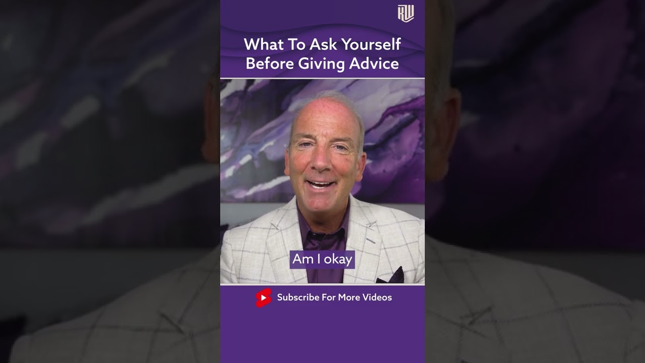 What To Ask Yourself Before Giving Advice #Shorts