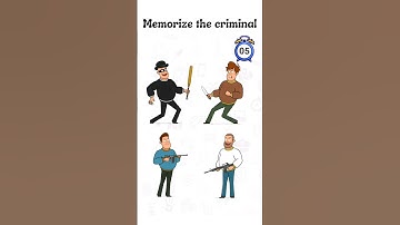 Memorize the criminal |Memory test #brainbytes #shortsfeed #memorytest #memorychallenge #viral
