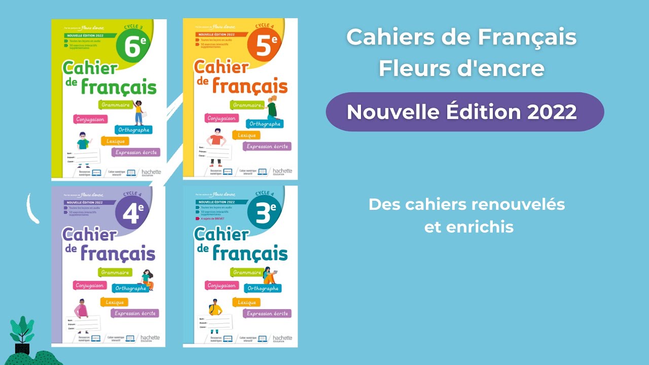Cahiers Fleurs d'encre - YouTube
