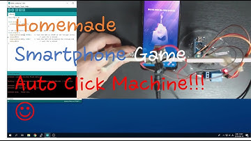 Homemade Smartphone game auto click machine using arduino.