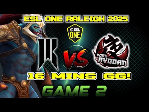 SHOPIFY REBELLION VS YORU RYODAN GAME 2 / ESL ONE RALEIGH NA CLOSED QUALIFIERS UPPER BRACKET