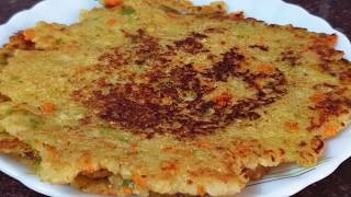 10 minutes Oats Poha Chilla Recipe for Weight Loss