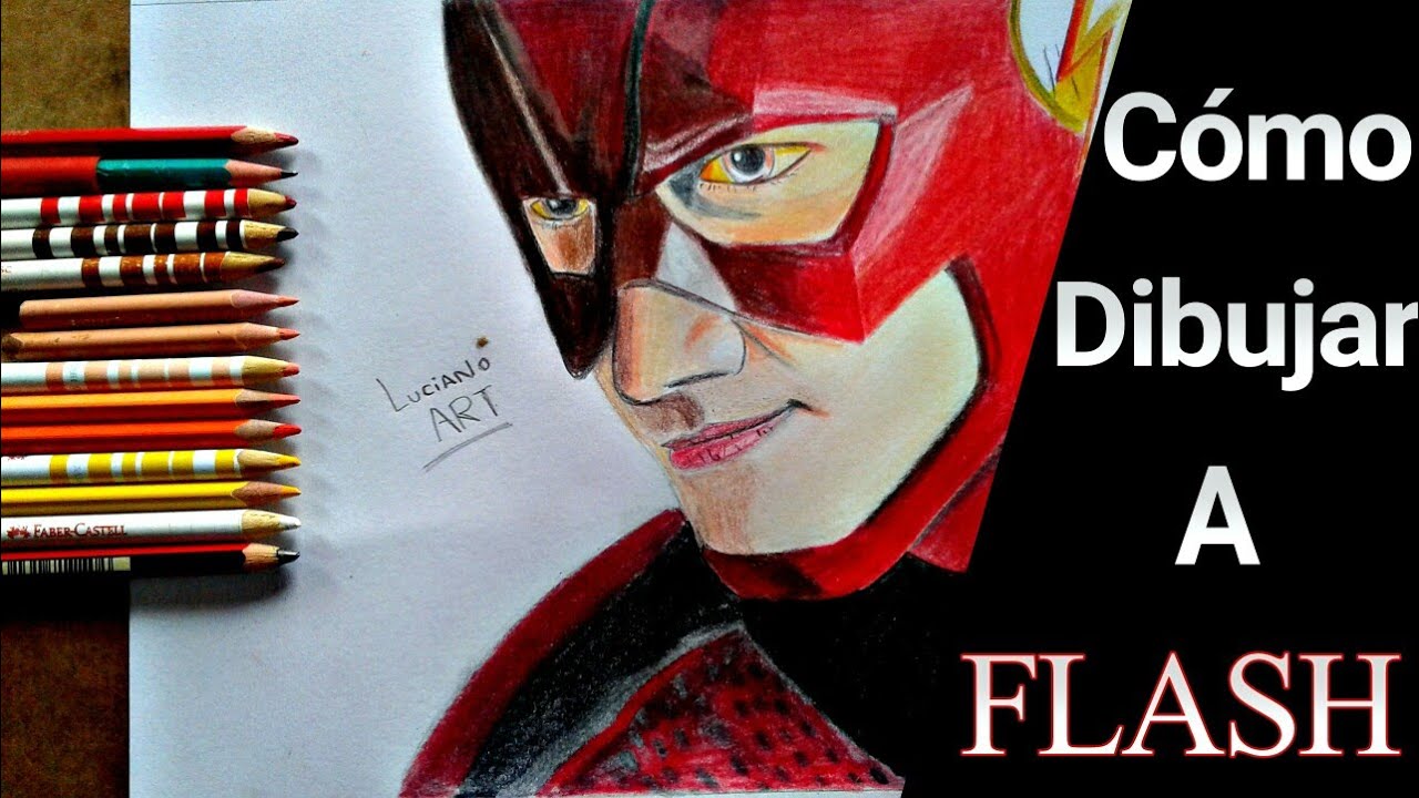Cómo Dibujar A Flash Realista / Luciano ART - YouTube