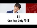 iKON B.I - One and Only (돗대) (Color Coded Lyrics ENGLISH/ROM/HAN) の動画、You…