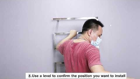 9045 Electric Heated Towel Rack Install Video