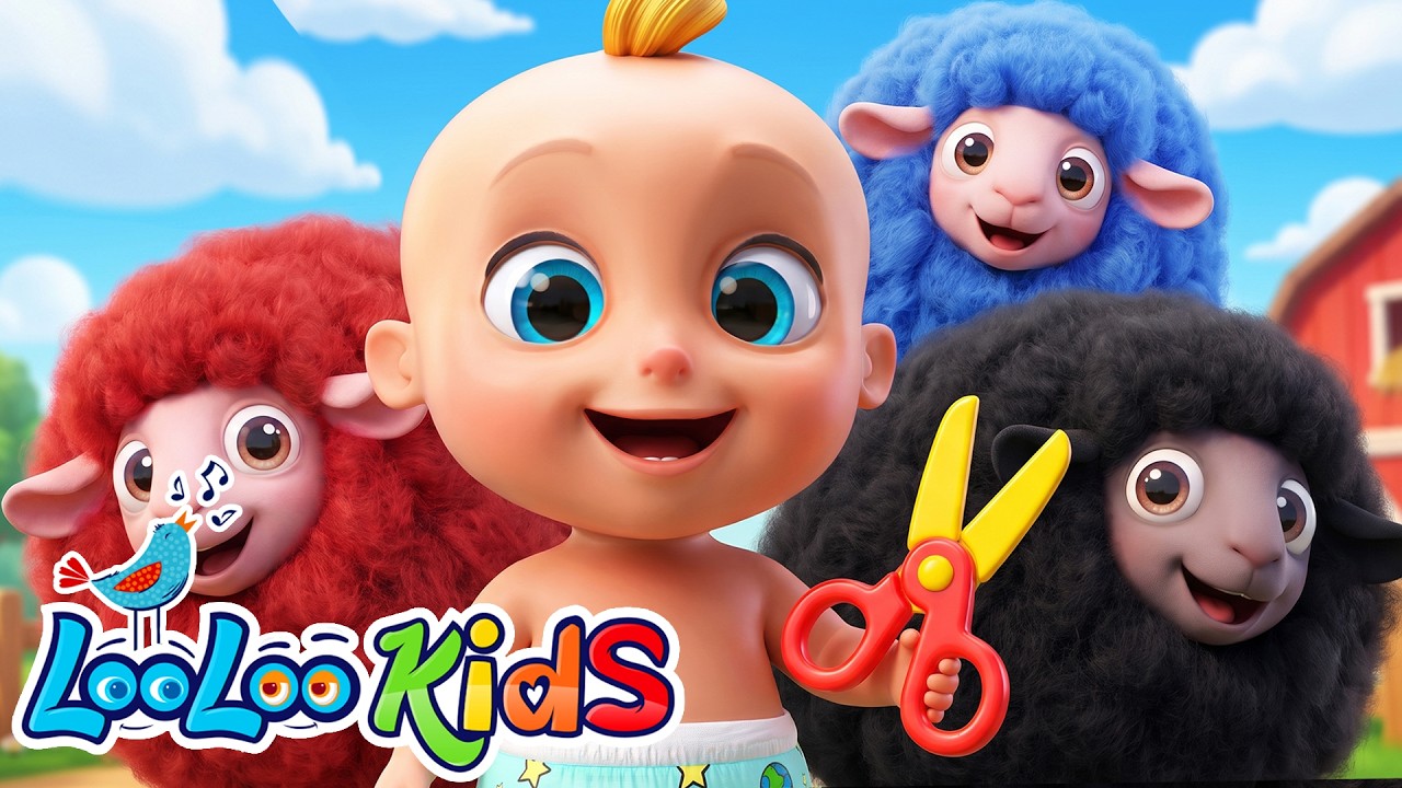 Baa Baa Black Sheep - Learn Colors +🎨 Johny Johny Yes Papa - LooLoo Kids | Nursery Rhymes