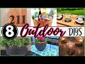 8 DIY IDEAS FOR DECORATING OUTDOORS,  Decorate a PATIO, PORCH, YARD & GARDEN budget wedding/ party