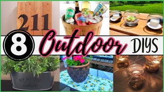 8 HOME HACKS for your OUTDOOR space | Decorate a PATIO, YARD,  WEDDING or PARTY | THRIFT DOLLAR TREE