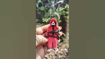 ❤️how to make squid Game guard🧿#shortsfeed #shorts #squidgame #squidgame2 #diy #clay #clayart #craft