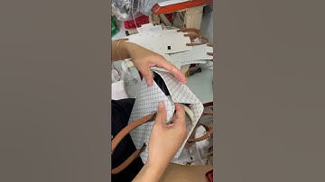 nối đáy vào hông vào nẹp miệng hoàn thành chiếc túi xách tuyệt đẹp