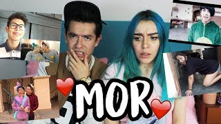 REACCIONANDO A LA GENTE REACCIONANDO A MOR Y A PARODIAS FT. AMI RODRIGUEZ l Sofia Castro