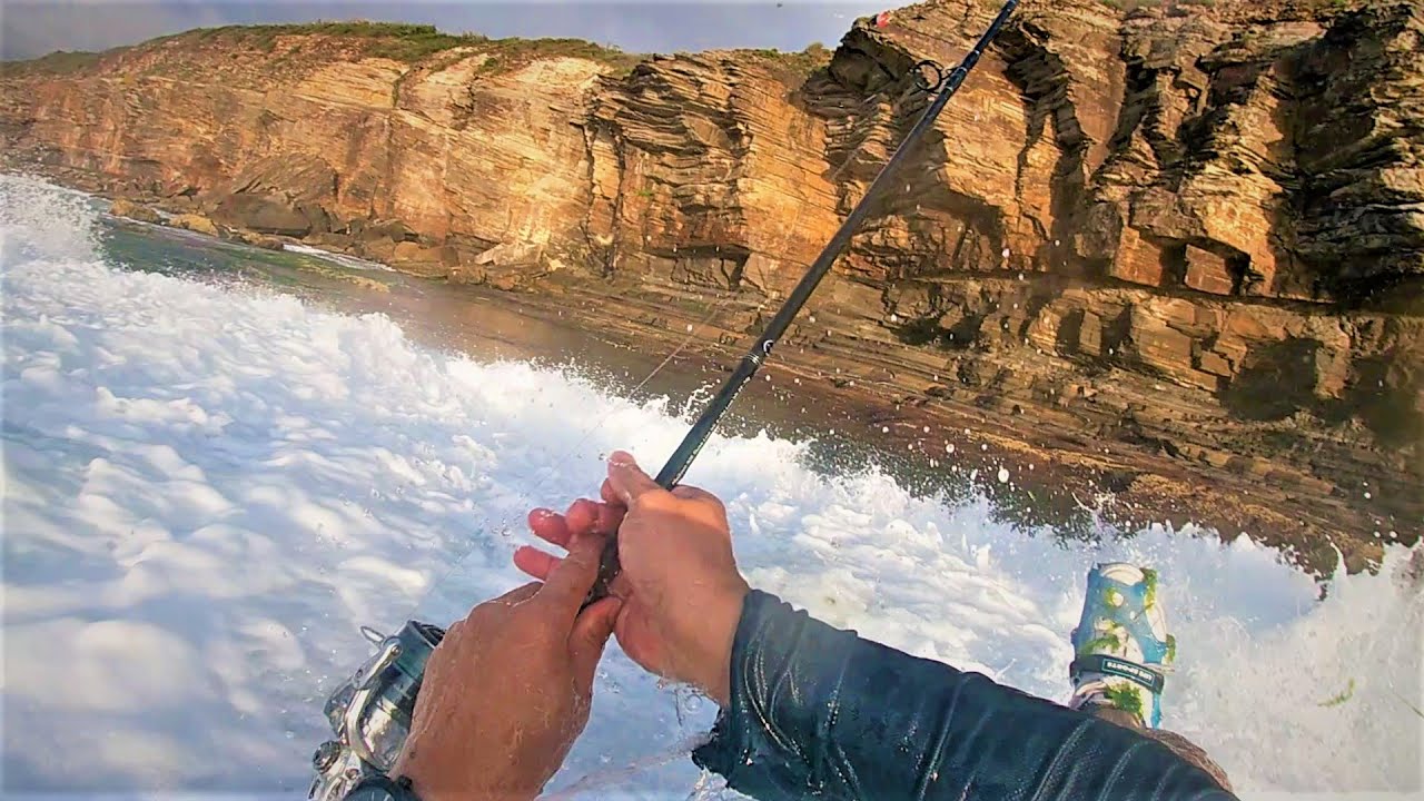 Dangers of Rock Fishing [smashed by freak wave] - YouTube