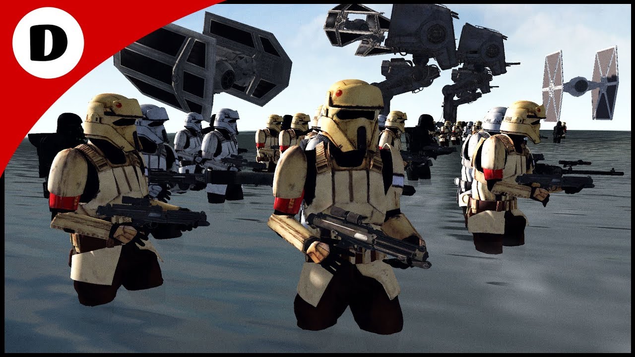 Shoretrooper D-DAY on Kashyyyk Beaches! - Men of War: Star Wars Mod