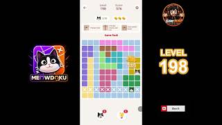 Meowdoku Level 198 walkthrough | full solution