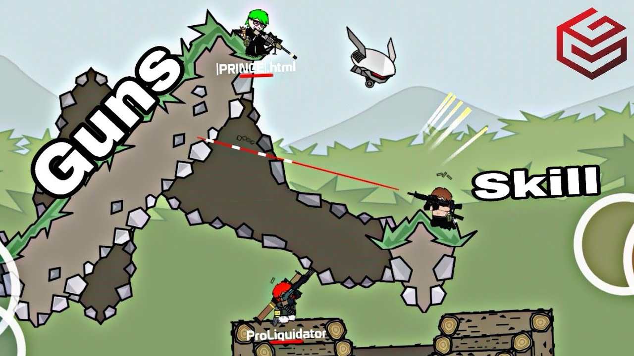 Mini Militia: Skill matters more than Guns | Doodle Army 2 Pro Lobby 2vs2 ft MiLiTian