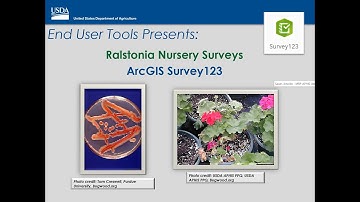 Ralstonia Nursery Surveys Data Collection using ArcGIS Survey123