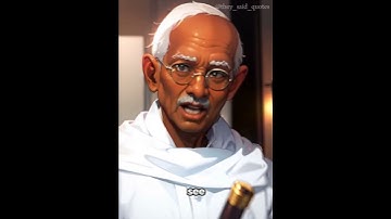 Gandhi says: “ Be the change you wish to see in the world “ 🕊️