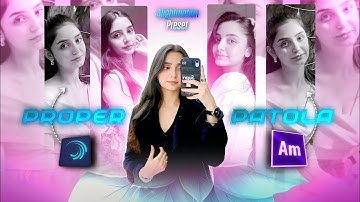 Proper Patola - Free Preset/Xml  || Ae inspired alightmotion preset edit ||