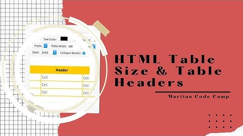 16 HTML Table Size | Html Table Headers in Hindi | Urdu #htmltables #tablesize #tableheader