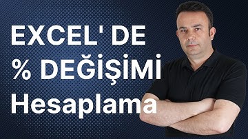 #Excel Yüzdelik Değişimi Bulmak- 502.video | Ömer BAĞCI