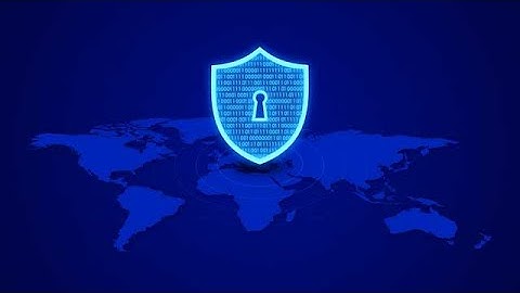 Cybersecurity Shield with Binary and world map stock footage | stock video | Cinefootage