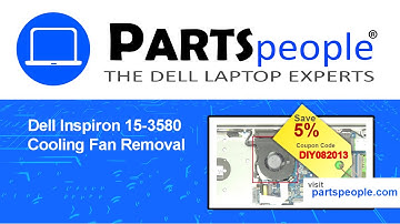 Dell Inspiron 15-3580 (P75F106) Cooling Fan How-To Video Tutorial