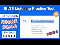IELTS Listening Practice Test 2025 With Answers 04.12.2025 - Test #163