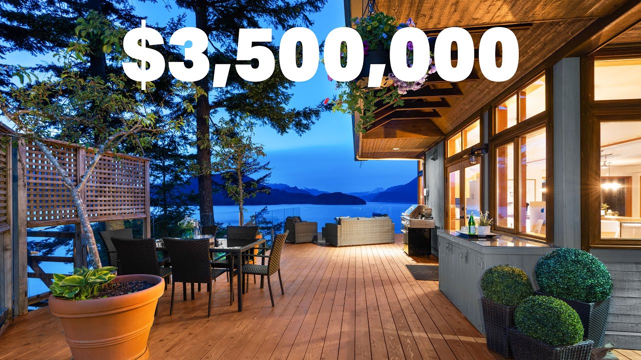 Take a look at this waterfront 3,500,000 designer home on Bowen Island