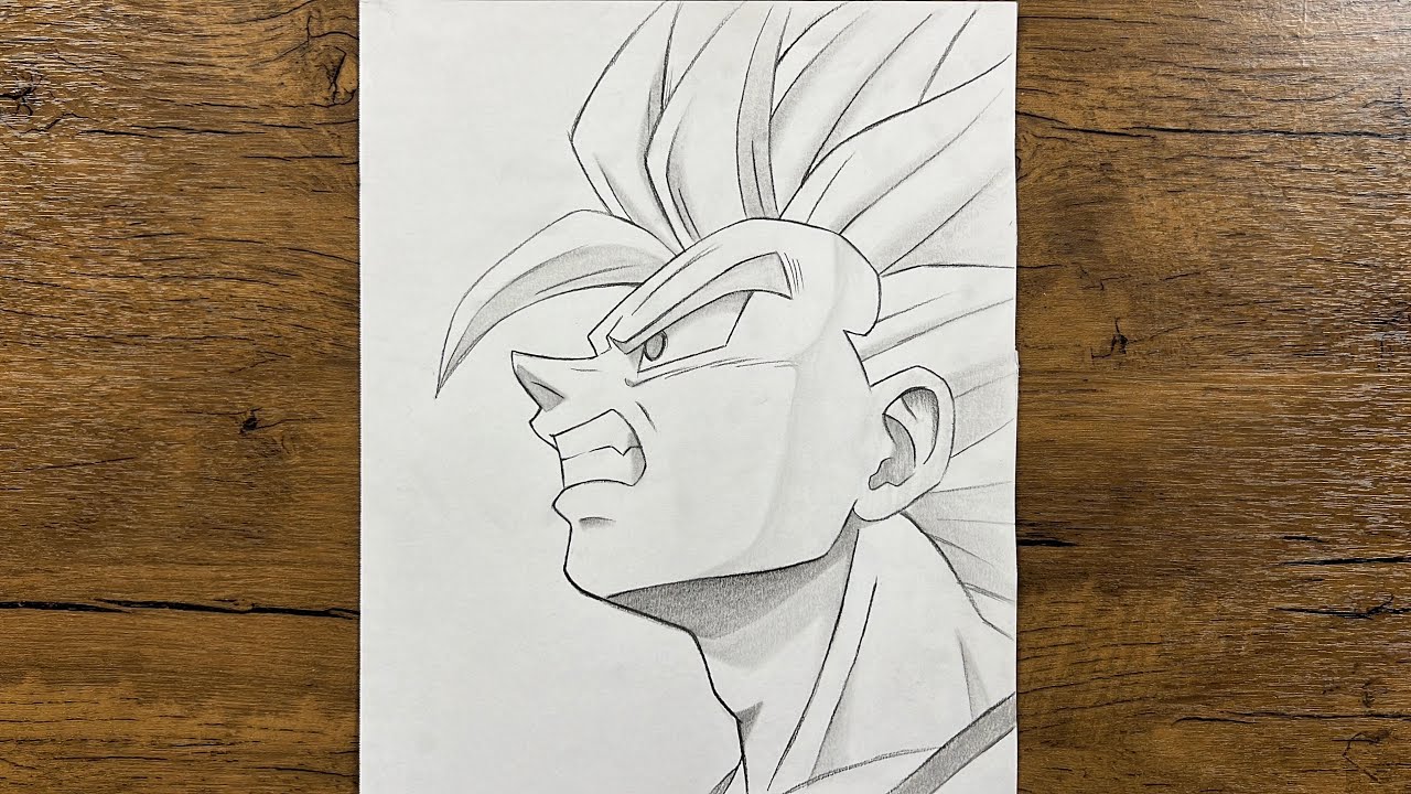How to Draw Goku Super Saiyan 2 (Step by Step Tutorial)