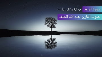 سورة الرعد | من آية : ٦ إلى آية : ١٣