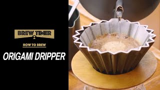 話題の【ORIGAMIドリッパー】コーヒー抽出方法【リアルタイム】THE COFFEESHOP《Brew Timer》