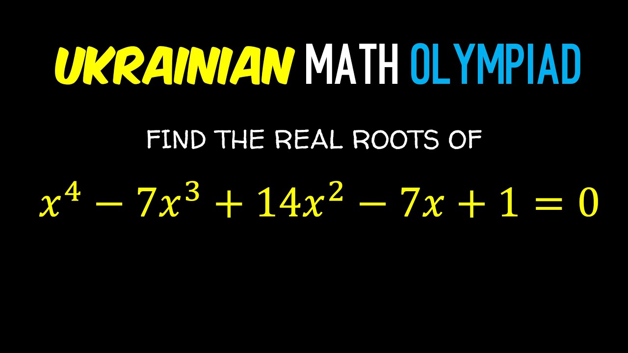 4 Real Root How to Solve This Quartic Equation That Turned Out to Be Two Quadratic ...