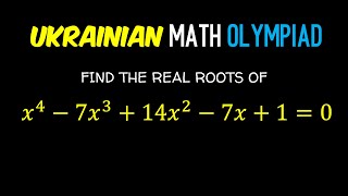 How to Solve This Quartic Equation That Turned Out to Be Two Quadratic Equations with 4 Real Roots