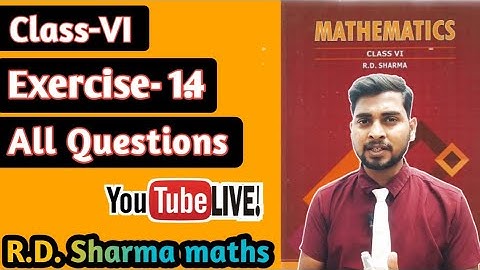 Knowing our numbers R.D.sharma Exercise 1.4 || maths class 6|| #examscore #cbsemaths #rdsharmamaths