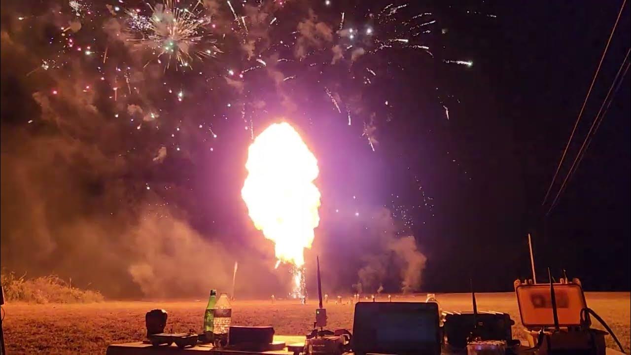 Fireworks & Fireballs Full setup 45 gallons of gas YouTube