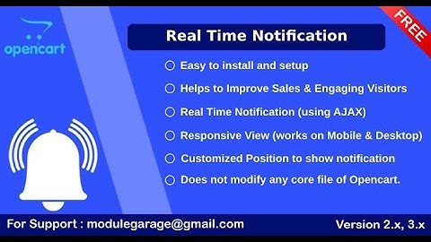How To Install: Opencart Real Time Notification Module