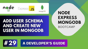 Build REST API with Node Express MongoDB - Create New User #29
