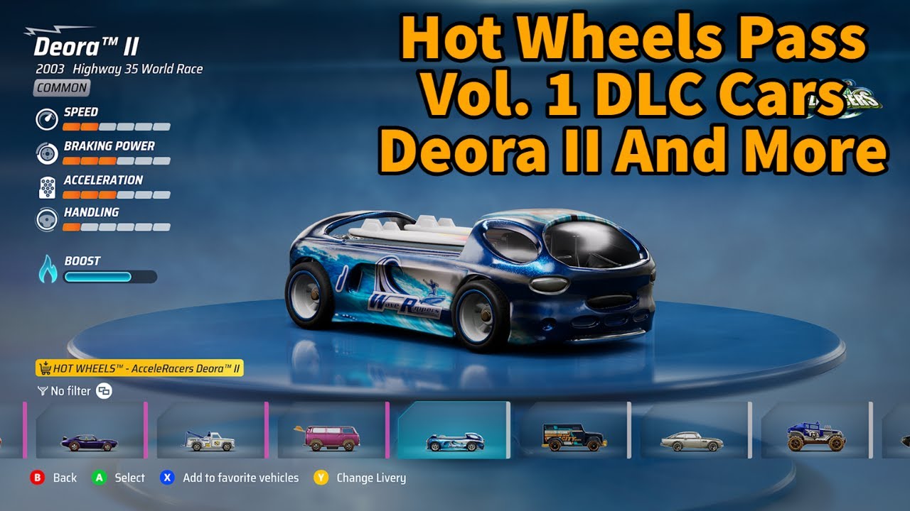 Hot Wheels Unleashed Pass Vol. 1 4 NEW Cars - AcceleRacers Deora II Gameplay And More!