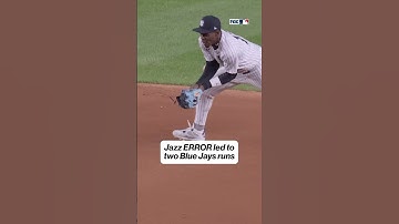 This Jazz Chisholm error led to 4-1 Blue Jays lead 😬 #mlb #yankees #jazzchisholm
