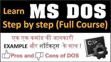 1.MS DOS Introduction in Hindi/Urdu part 1